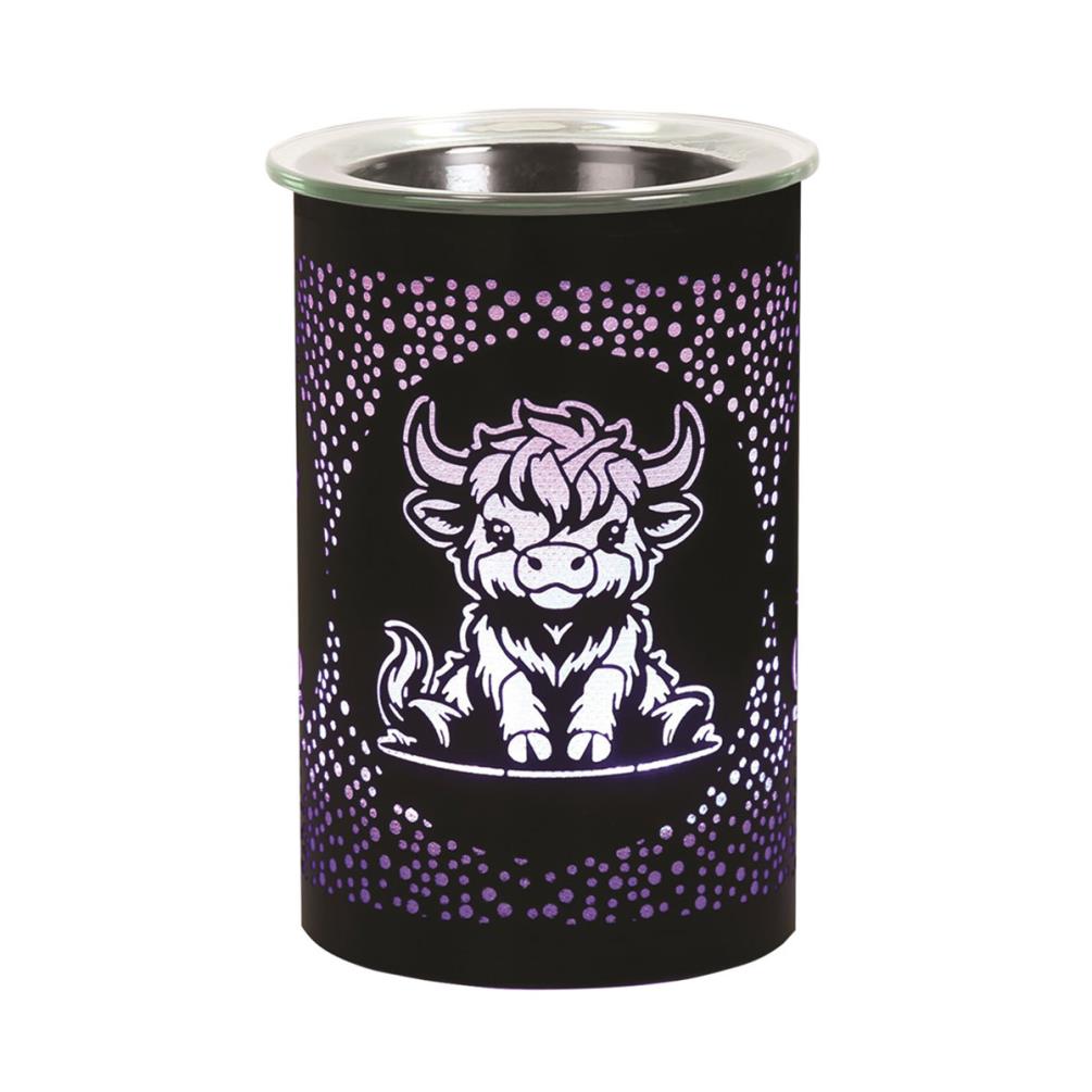 Aroma Black Highland Cow Colour Changing Electric Wax Melt Warmer £17.09